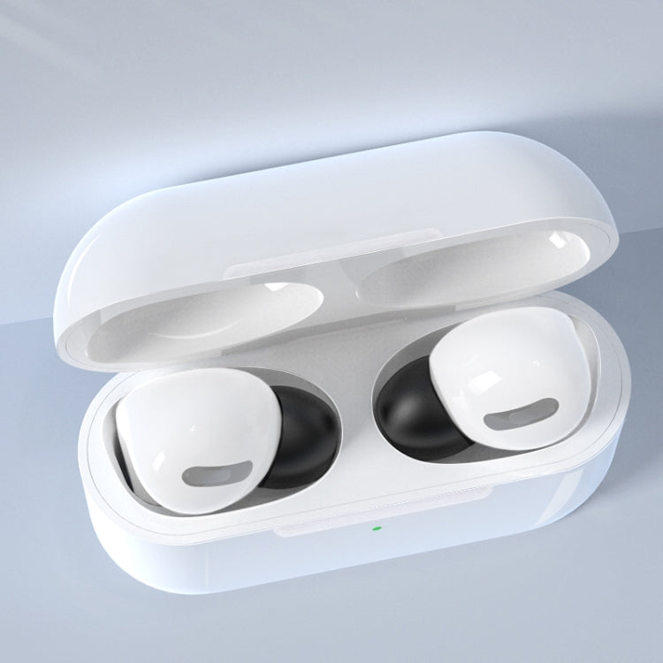 Lot de 6 paires d'embouts d'oreille remplaçables en silicone pour écouteurs sans fil AirPods Pro, avec boîte de rangement, blanc